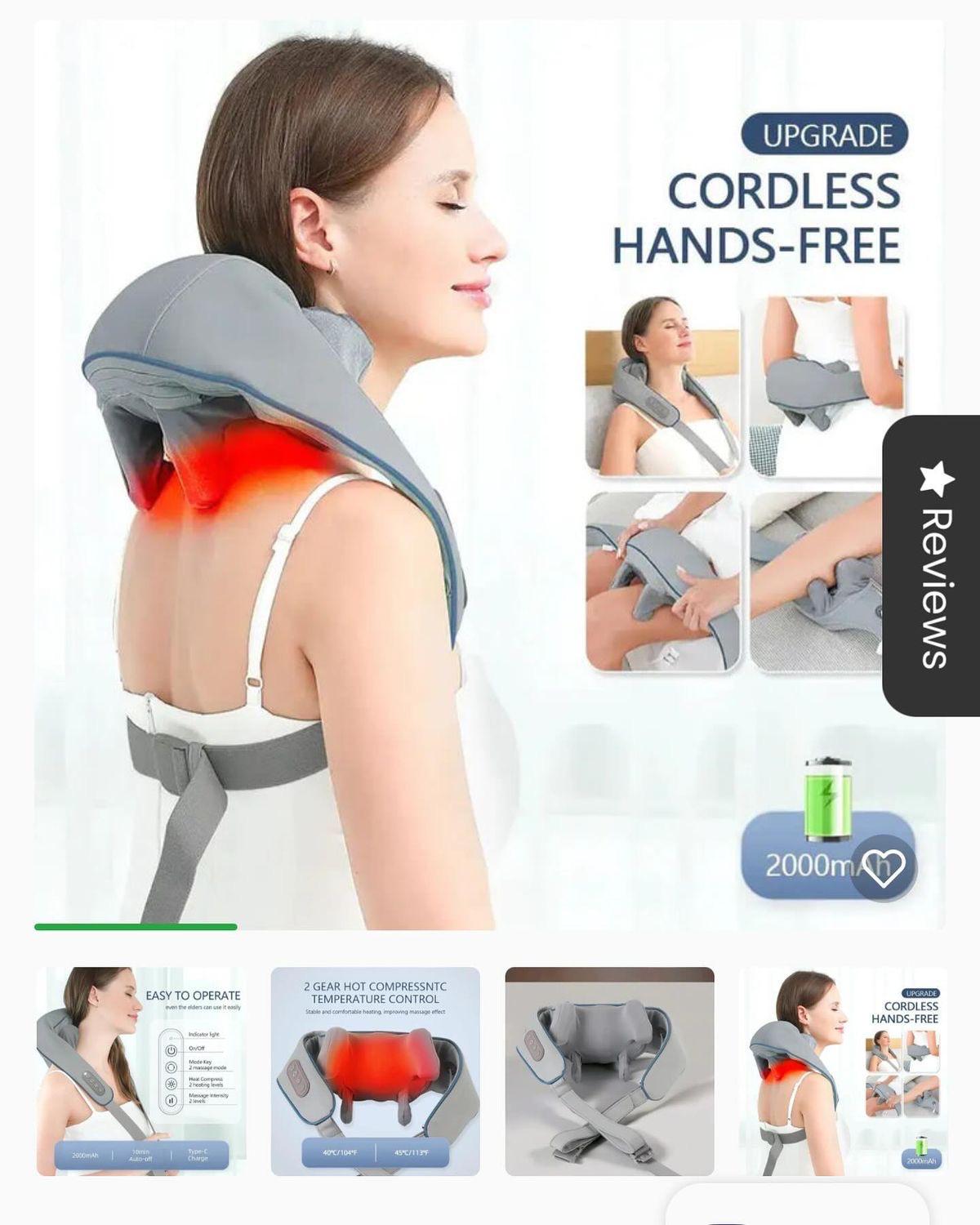 Electric neck and shoulder massager